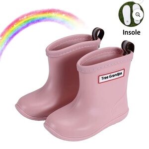 Toddler girl rain boots pink size 5T